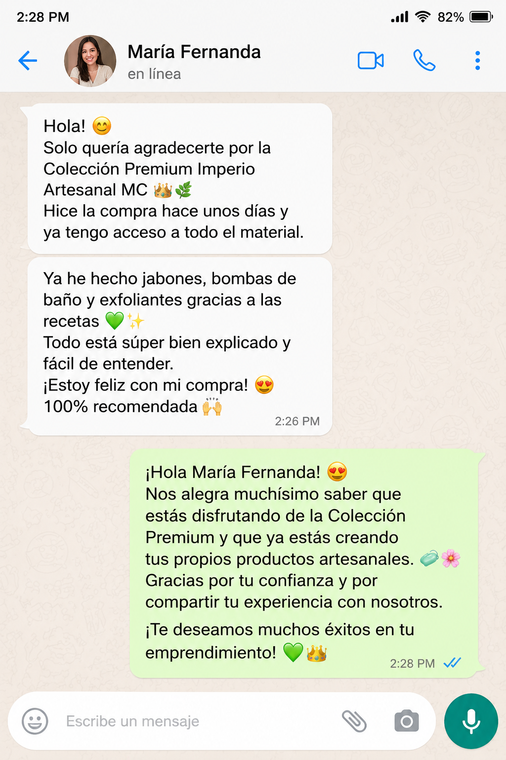 Testimonio de cliente 1